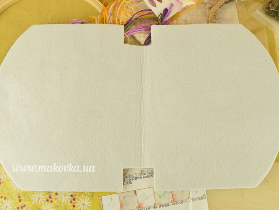 Набір для творчості Клатч з фермуаром В-02 Ромашкі на жовтому, 16,5*20 см 