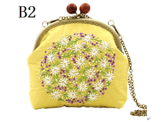 Набір для творчості Клатч з фермуаром В-02 Ромашкі на жовтому, 16,5*20 см 