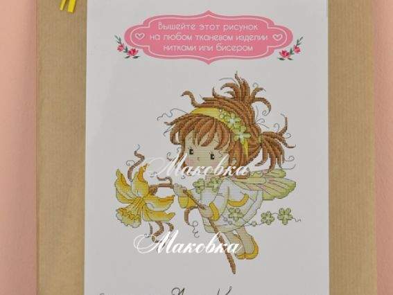 Флизелин водорастворимый с рисунком ТК4010 Ангелина, Несу красу Флизелин водорастворимый с рисунком ТК4010 Ангелина, Несу красу