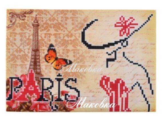 Обложка на паспорт под вышивку №26 Париж