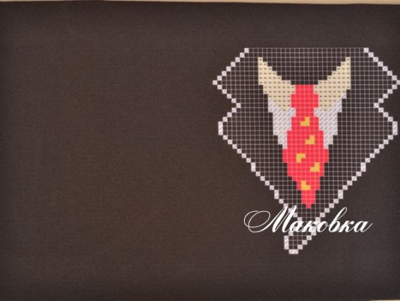 Обложка на паспорт под вышивку №32 Черный Фрак Обложка на паспорт под вышивку №32 Черный Фрак