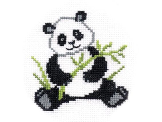 Вышивка нитками Панда, П1 024, Повитруля Вышивка нитками Панда, П1 024, Повитруля