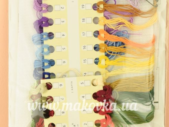 Набір для вишивання Літні квіти П6 033, Повітруля, 20х32,5см