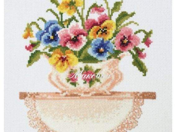 Вышивка нитками Нежный букет, П7 005, Повитруля Вышивка нитками Нежный букет, П7 005, Повитруля