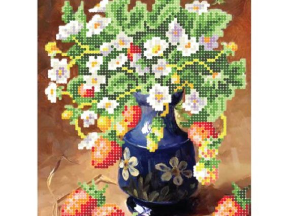 Схема на ткани Б7 12 Клубника, Повитруля, атлас Схема на ткани Б7 12 Клубника, Повитруля, атлас