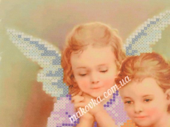 Т3 123 Янголятка , друк на тканині для вишивання бісером, Повітруля 