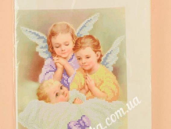 Т3 123 Янголятка , друк на тканині для вишивання бісером, Повітруля 