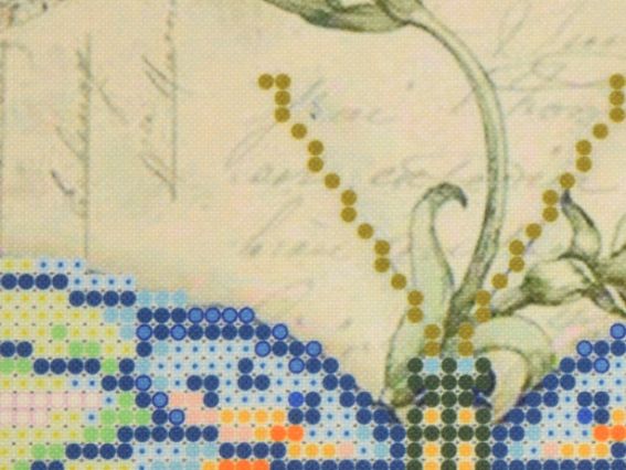 Т4-36 Метелик- Екзотика, друк на тканині для вишивання бісером, Повітруля 