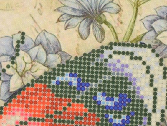 Т4-37 Метелик- Француз, друк на тканині для вишивання бісером, Повітруля 