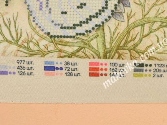 Т4-37 Метелик- Француз, друк на тканині для вишивання бісером, Повітруля 