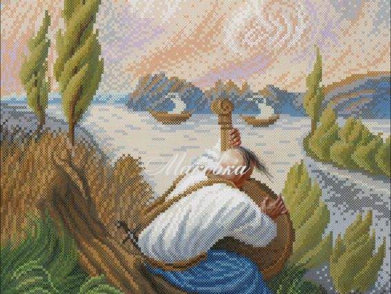 Рисунок на ткани Шевченко Кобзар, ФШ2 Солес, для вышивки бісером Рисунок на ткани Шевченко Кобзар, ФШ2 Солес, для вышивки бісером