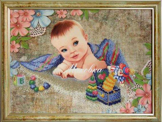 Рисунок на ткани В поисках мамы - сын, СД-05, Солес, для вышивки бісером Рисунок на ткани В поисках мамы - сын, СД-05, Солес, для вышивки бісером