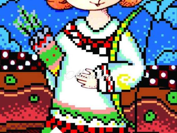 Рисунок на ткани Стрелец, УГ-09, Солес Рисунок на ткани Стрелец, УГ-09, Солес