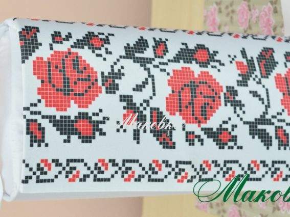 Клатч Орнамент из красных роз, КЛ-043, под вышивку, ТМ Барвиста Вишиванка Клатч Орнамент из красных роз, КЛ-043, под вышивку, ТМ Барвиста Вишиванка