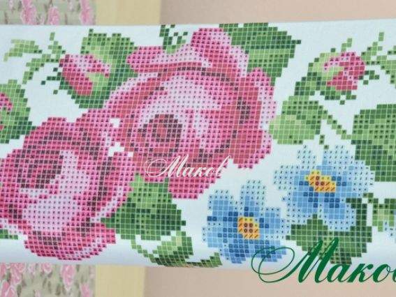 Клатч Розы и незабудки, КЛ-010, под вышивку, ТМ Барвиста Вишиванка Клатч Розы и незабудки, КЛ-010, под вышивку, ТМ Барвиста Вишиванка