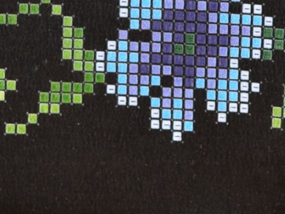 Пошитый Клатч черный Маки и васильки, КЛдЧ-003, под вышивку, ТМ Барвиста Вишиванка