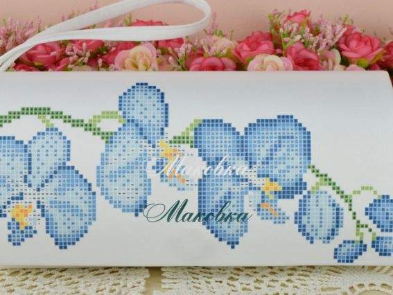 Клатч Орхидея КЛ085кМ (молочный), под вышивку, ТМ Барвиста Вишиванка Клатч Орхидея КЛ085кМ (молочный), под вышивку, ТМ Барвиста Вишиванка