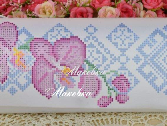 Клатч Орхидея и орнамент КЛ-087кБ, под вышивку, ТМ Барвиста Вишиванка Клатч Орхидея и орнамент КЛ-087кБ, под вышивку, ТМ Барвиста Вишиванка