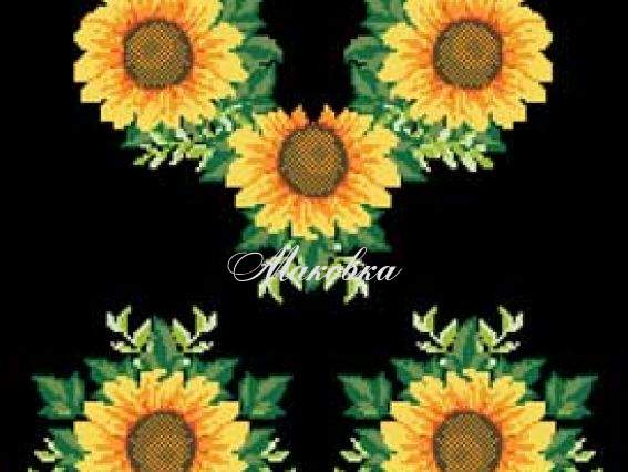 Заготовка для вышиванки Блузка черная БЖд-012 Подсолнухи, ТМ Барвиста Вишиванка Заготовка для вышиванки Блузка черная БЖд-012 Подсолнухи, ТМ Барвиста Вишиванка