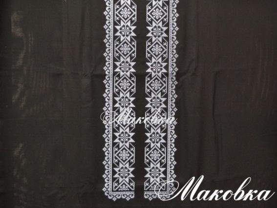 Заготовка Мужская сорочка чёрная СЧдЧ-017, ТМ Барвиста Вишиванка Заготовка Мужская сорочка чёрная СЧдЧ-017, ТМ Барвиста Вишиванка