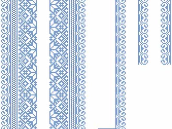 Заготовка сорочки для хлопчика 3-5 років, СД-005 (атлас-котон) блакитний орнамент, БВ