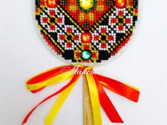 Бісерная Пасхальная Пысаночка W-07 орнамент, Мережка Бісерная Пасхальная Пысаночка W-07 орнамент, Мережка