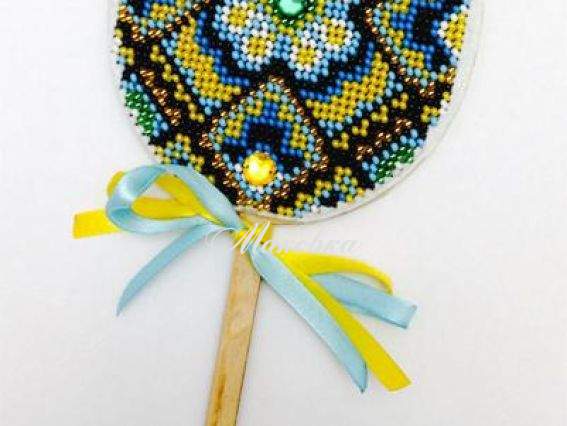 Бісерная Пасхальная Пысаночка W-08 орнамент, Мережка Бісерная Пасхальная Пысаночка W-08 орнамент, Мережка