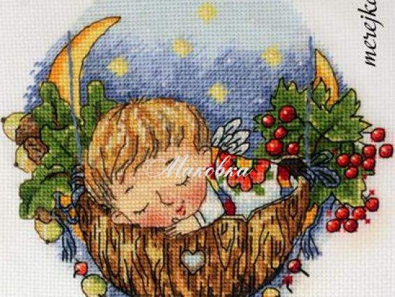 Набор для вышивания Колискова для синочка, К-22, Мережка