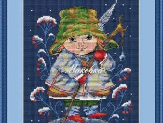 Набор для вышивания Рождественский колокольчик, К-25, Мережка
