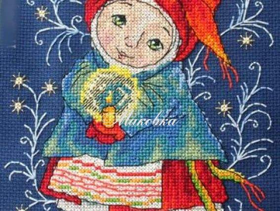 Набор для вышивания Рождественский огонек, К-19, Мережка Набор для вышивания Рождественский огонек, К-19, Мережка