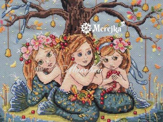 Набор для вышивания Русалочки К-45, Мережка Набор для вышивания Русалочки К-45, Мережка