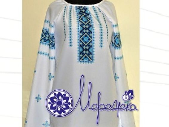 Пошитая сорочка под вышивку Z-04 Геометрический орнамент, (р.42-46), Мережка Пошитая сорочка под вышивку Z-04 Геометрический орнамент, (р.42-46), Мережка