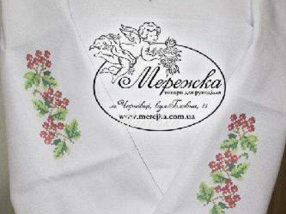 Заготовка для вышивания детской сорочки Д-08 Калина, ТМ Мережка Заготовка для вышивания детской сорочки Д-08 Калина, ТМ Мережка