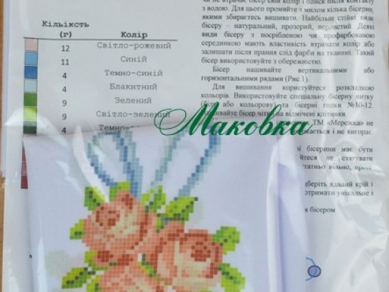 Заготовка для вышивания детской сорочки Д-14 Розы, Мережка