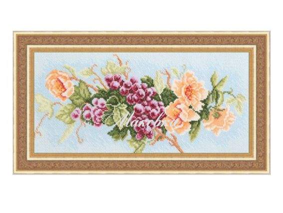 Гроздь винограда М-0037 ВДВ набор для вышивания нитками