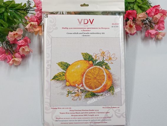 Набір для вишивання нитками Лимон М-309 ВДВ