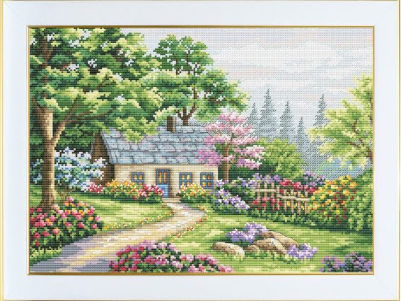 Літня тиша М-0290 ВДВ вишивка нитками Літня тиша М-0290 ВДВ вишивка нитками