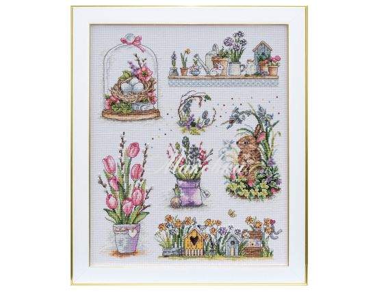 Розмаїття весни М-0295 ВДВ вишивка нитками