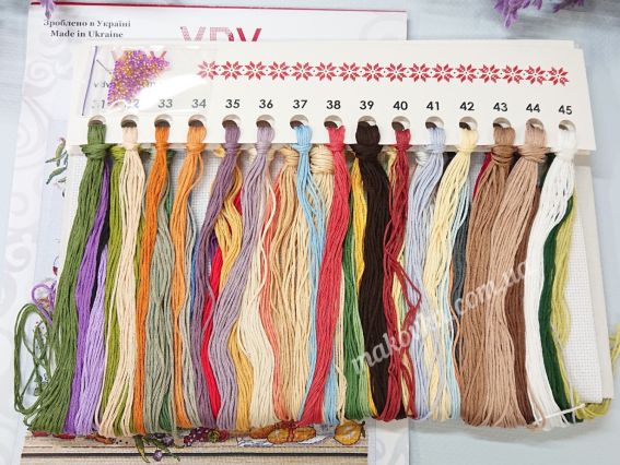 Набір для вишивання нитками муліне М-0303 Магія ароматів, ВДВ семплер