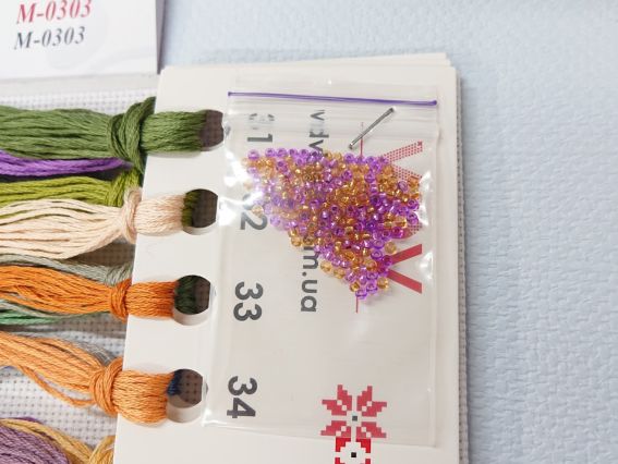 Набір для вишивання нитками муліне М-0303 Магія ароматів, ВДВ семплер