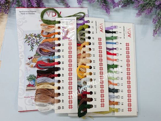 Набір для вишивання нитками муліне М-0303 Магія ароматів, ВДВ семплер