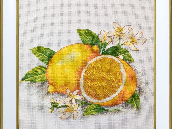 Лимон, М-309 ВДВ вишивка нитками Лимон, М-309 ВДВ вишивка нитками