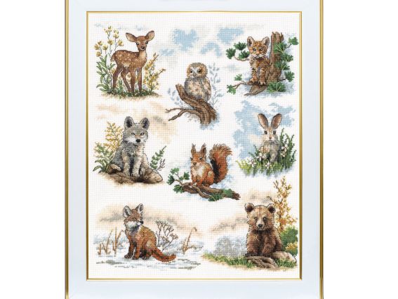 Лісова малеча М-324 ВДВ вишивка нитками Лісова малеча М-324 ВДВ вишивка нитками