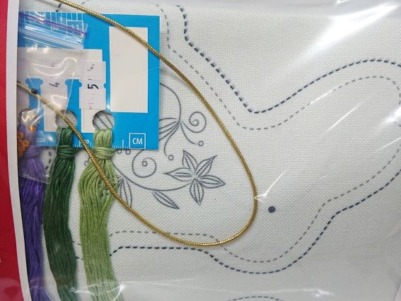 Набор для вышивания нитками декоративными швами игрушек М-0343 Зайчики, 2шт ВДВ