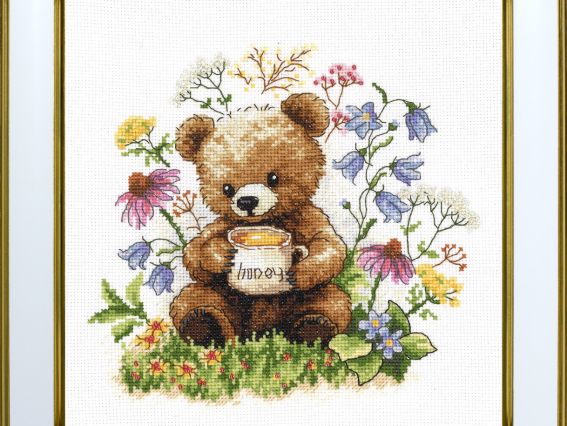 набір для вишивання хрестиком М-0351 Ведмедик, ВДВ