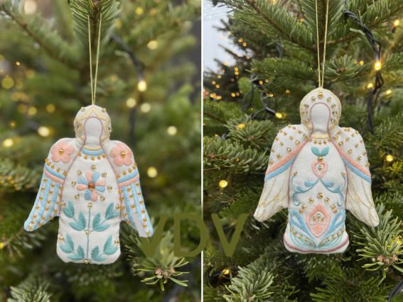 Набор для вышивания нитками декоративными швами игрушек М-0358 Берегиня , 2шт, ВДВ