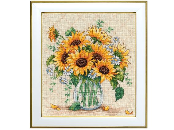 Соняхи М-0374 ВДВ вишивка нитками