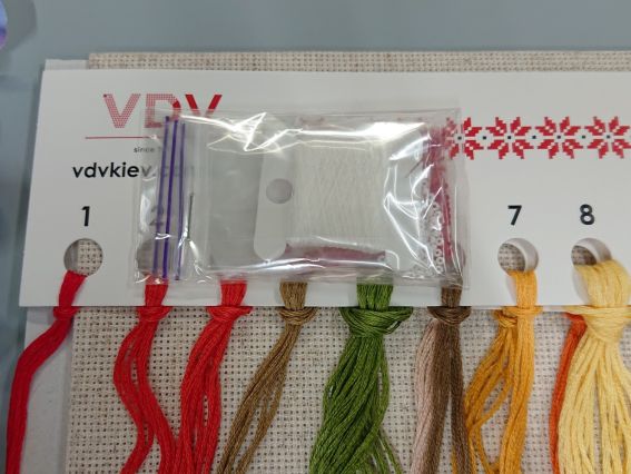 Набір для вишивання нитками М-0377 Ой у вишневому саду, ВДВ семплер