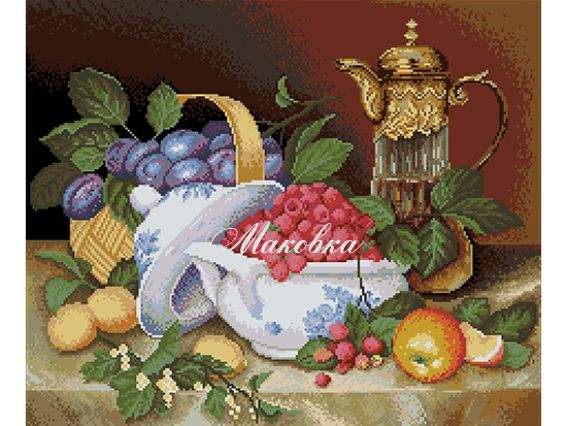 Фруктова спокуса, М-474 ВДВ вишивка нитками