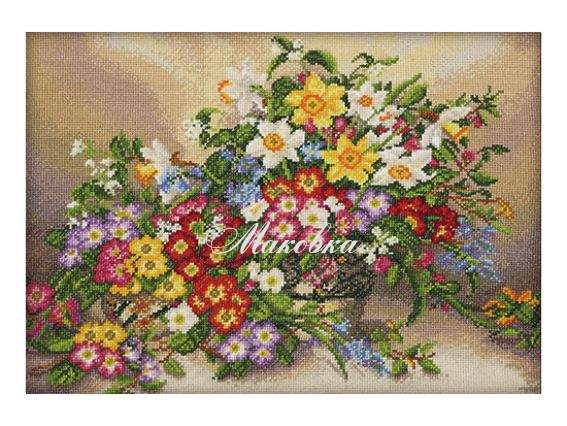 Весенняя феерия, М-496 ВДВ набор для вышивания нитками Весенняя феерия, М-496 ВДВ набор для вышивания нитками